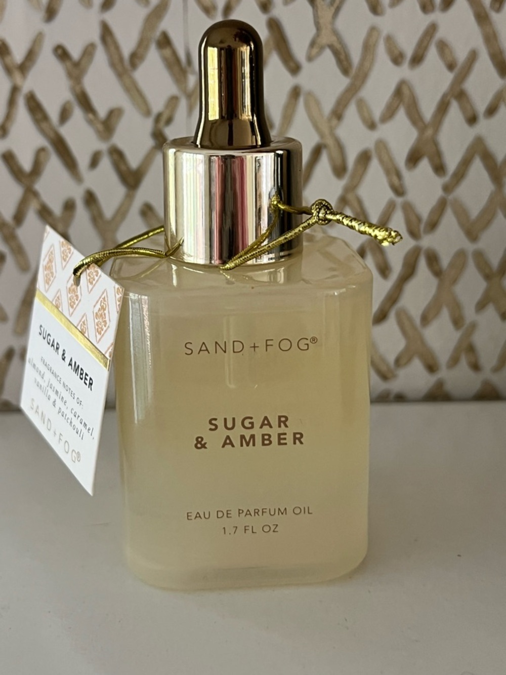 SAND + FOG SUGAR & AMBER PERFUME OIL DROPPER - 1.7 OZ - NEW